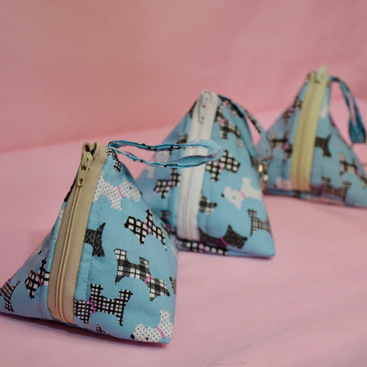 Pyramid Pouch || Blue Westies