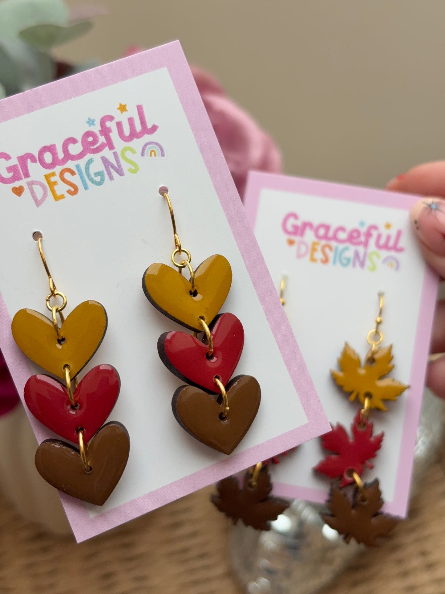 Autumn Hearts // Earrings