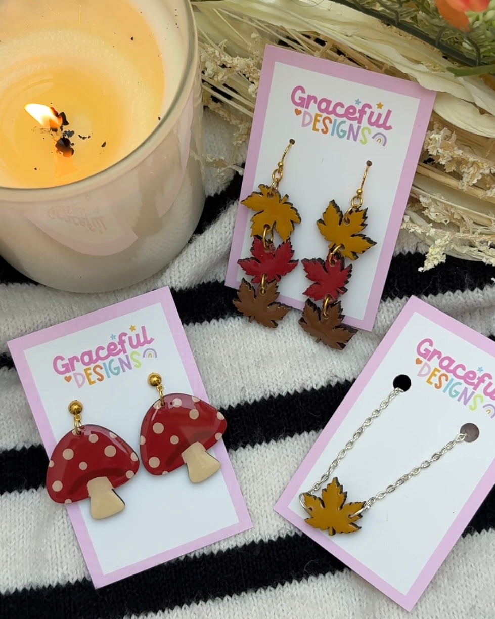 Falling Leaves Trio // Earrings