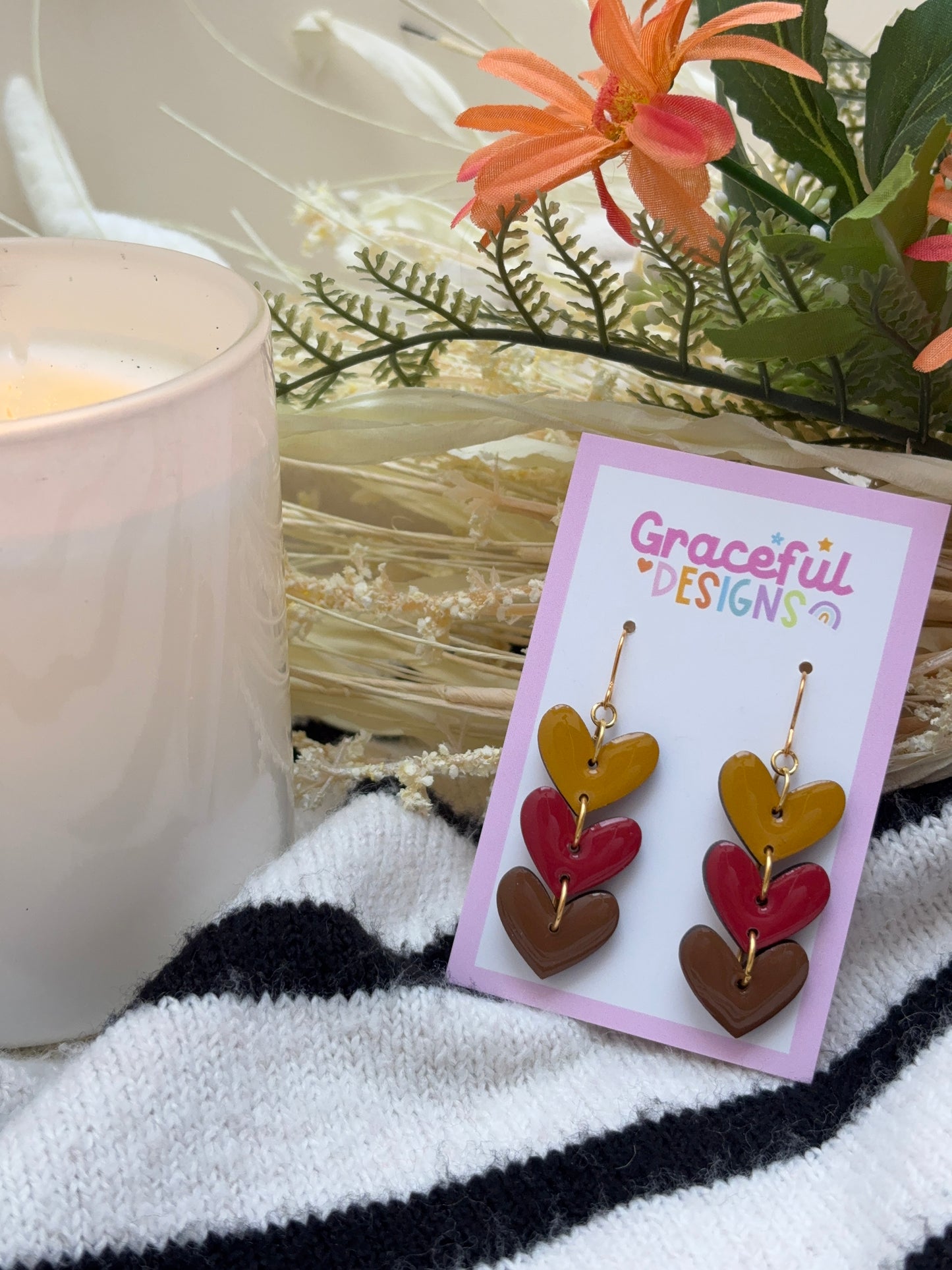 Autumn Hearts // Earrings