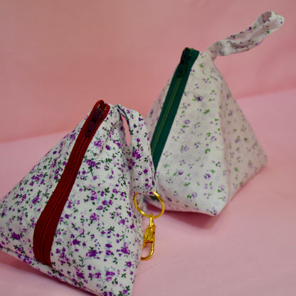 Pyramid Pouch || Vintage Flowers