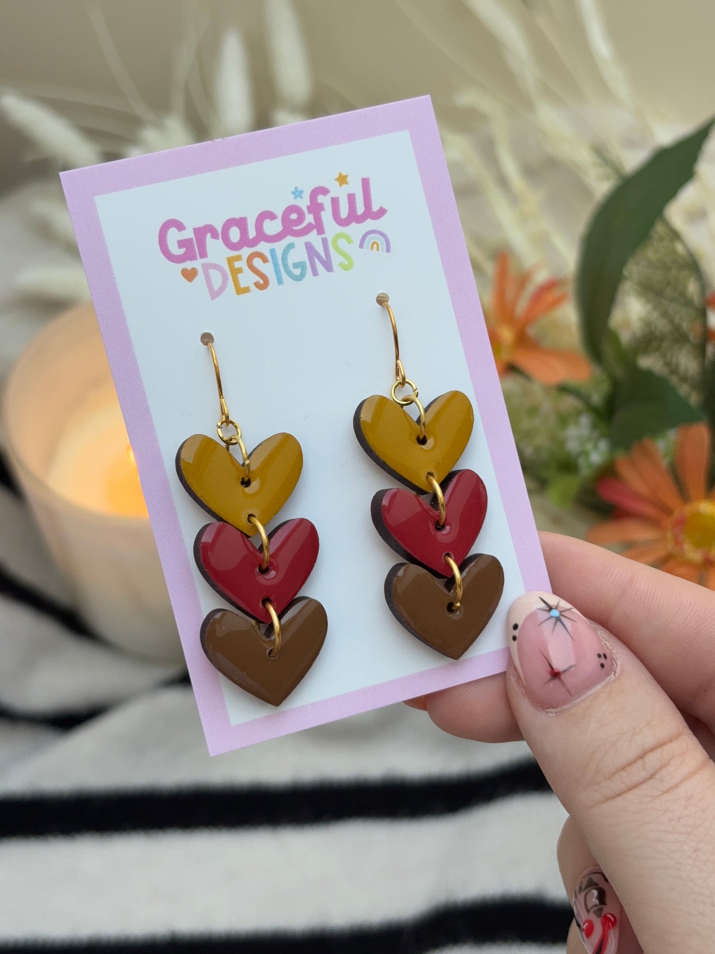 Autumn Hearts // Earrings