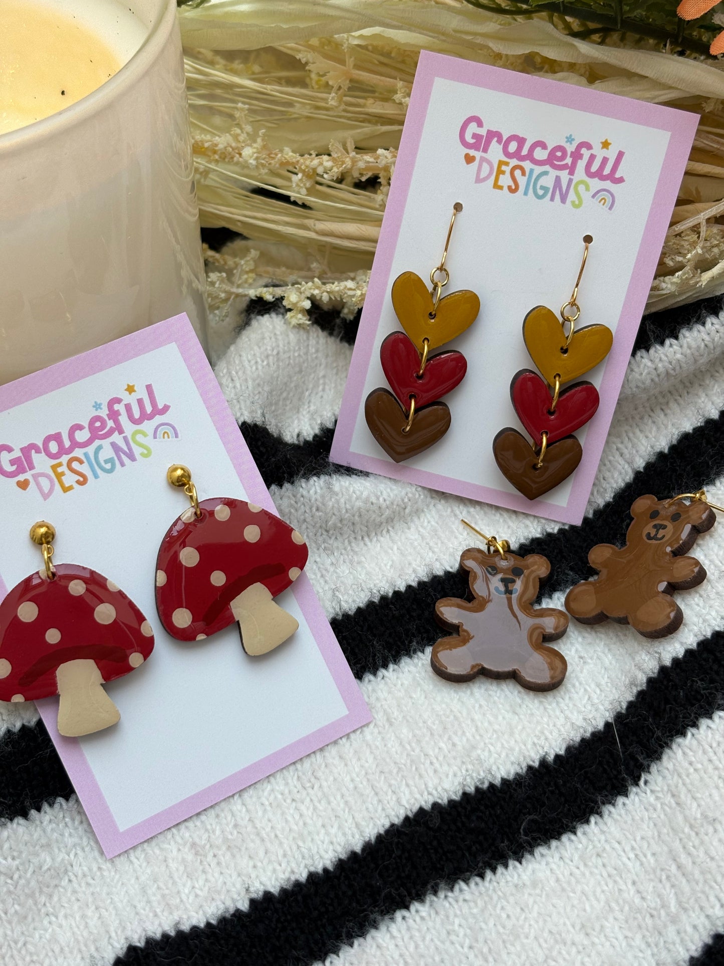 Autumn Hearts // Earrings
