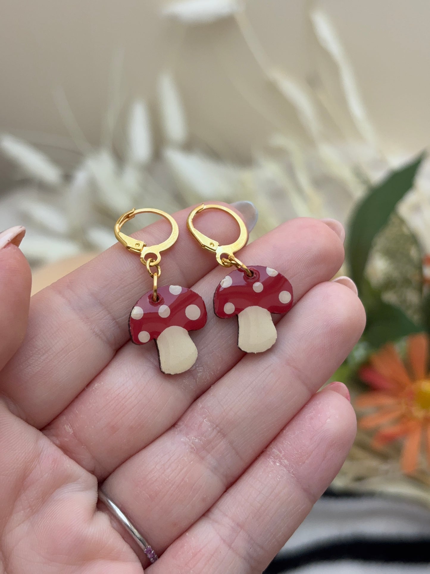 Tiny Toadstools // Earrings