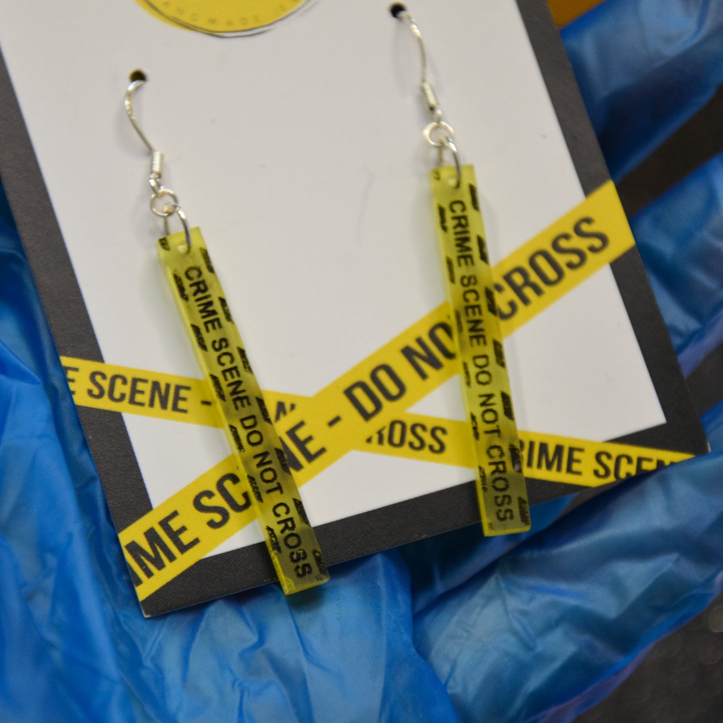 The 'Crime Scene Tape' Earrings
