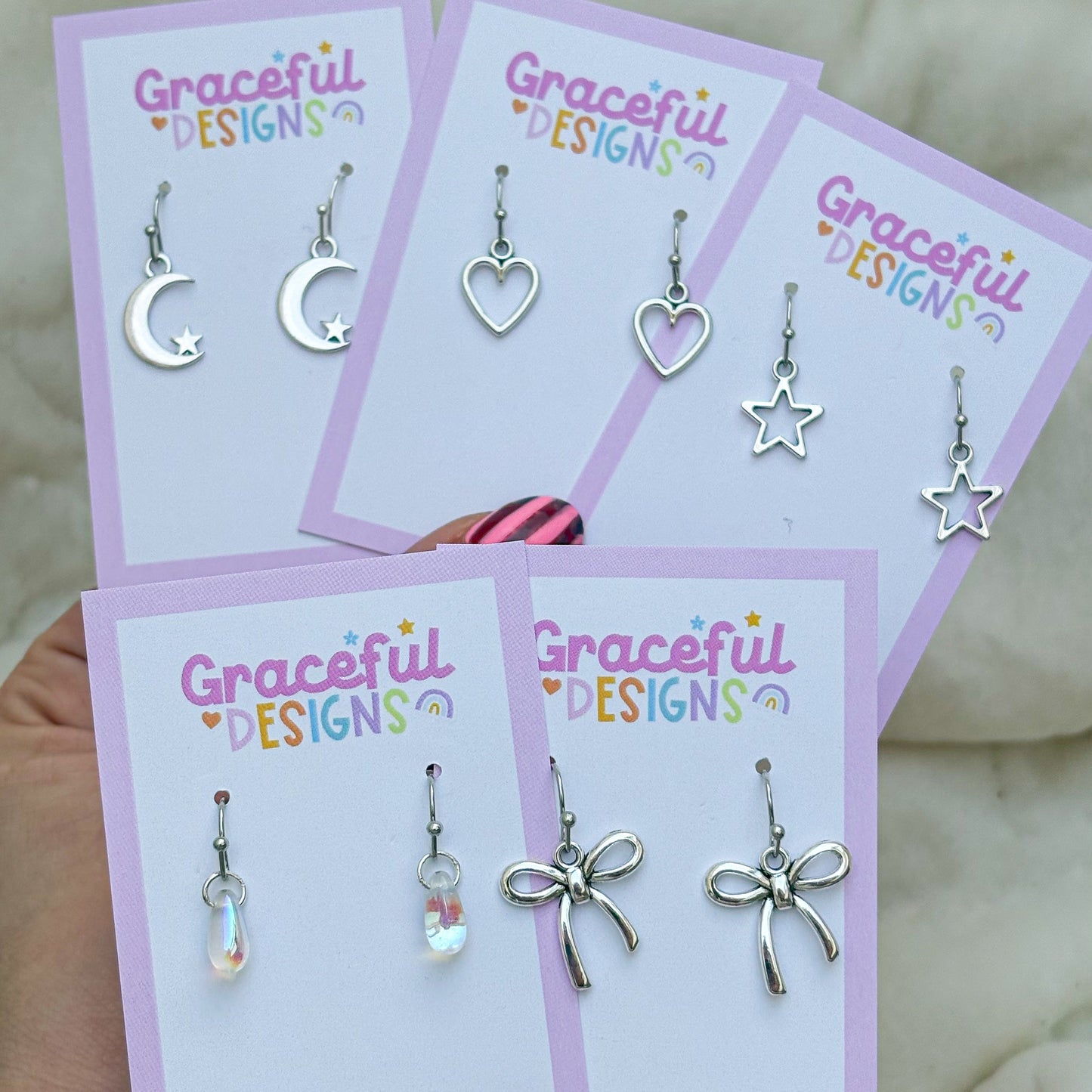 Silver Moon Earrings