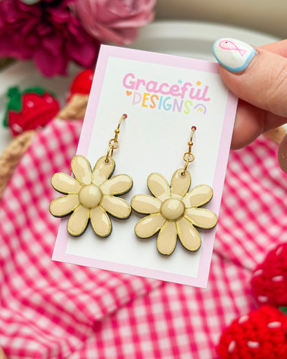 Sweetheart Daisy Drops Earrings