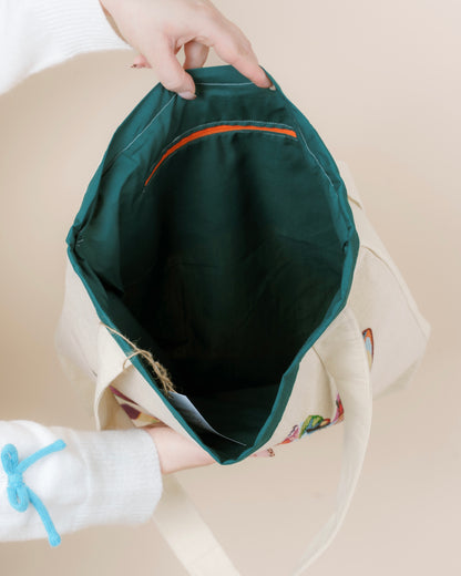 Giraffe Tote Bag // canvas tote