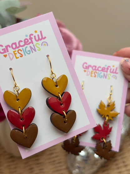 Autumn Hearts // Earrings