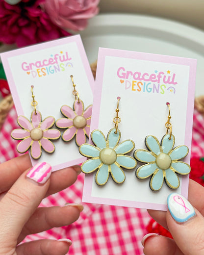 Sweetheart Daisy Drops Earrings