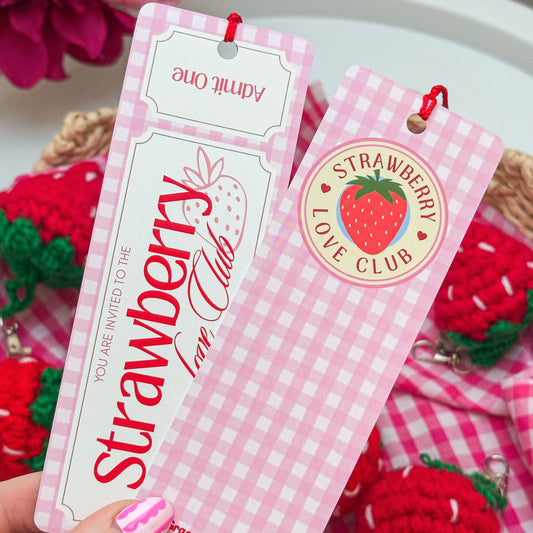 Strawberry Love Club - February Collector Bookmark