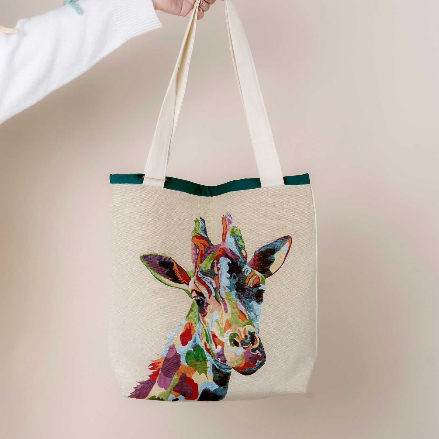 Giraffe Tote Bag // canvas tote