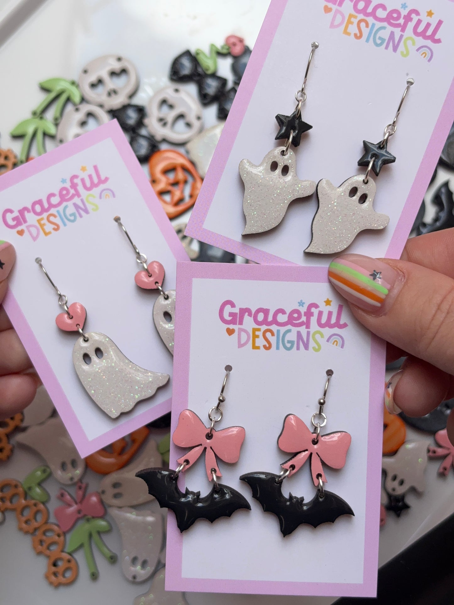 Starlight Ghosts - Glow In The Dark // Earrings