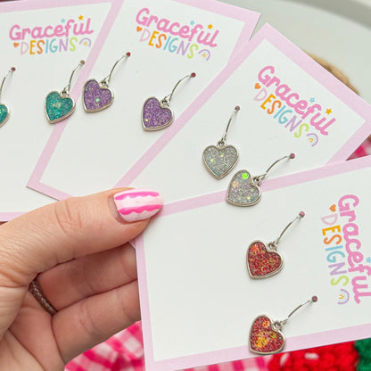 Love Club Hearts Resin Earrings