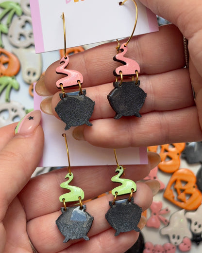 Bubble & Brew Cauldron // Earrings