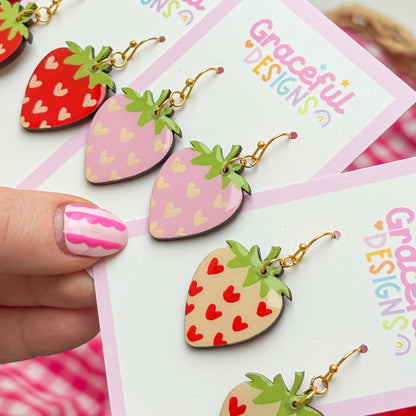 Love-Seed Strawberries Earrings