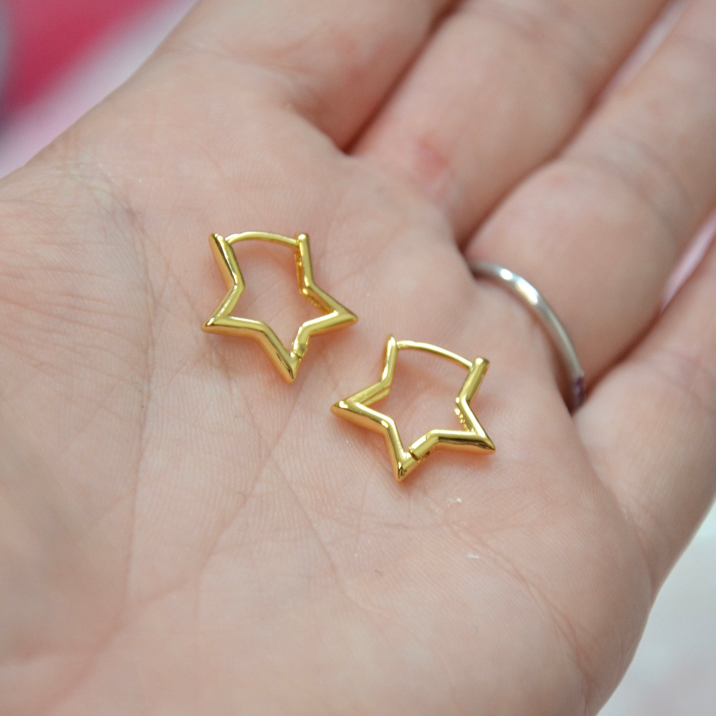 Star Huggies - Mini Hoop Earrings