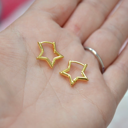 Star Huggies - Mini Hoop Earrings