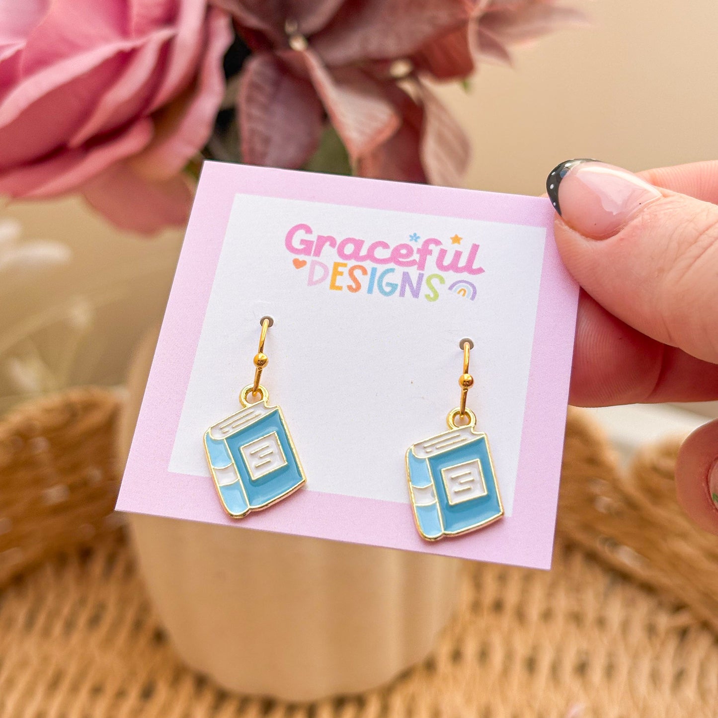 Blue Book Earring