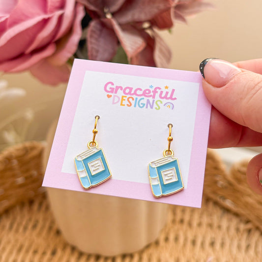 Blue Book Earring