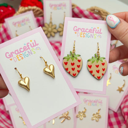 Gold Affirmation - Charm Earrings