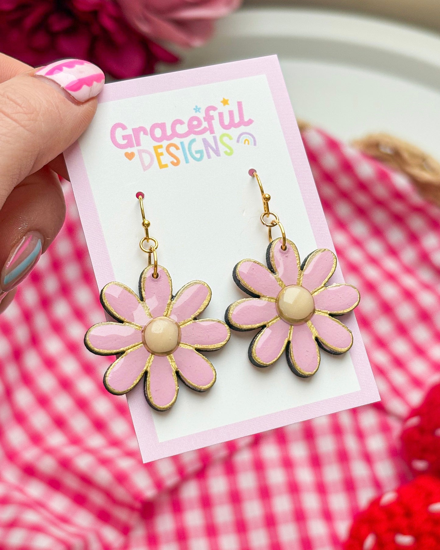 Sweetheart Daisy Drops Earrings