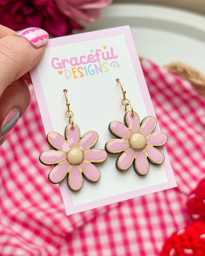 Sweetheart Daisy Drops Earrings