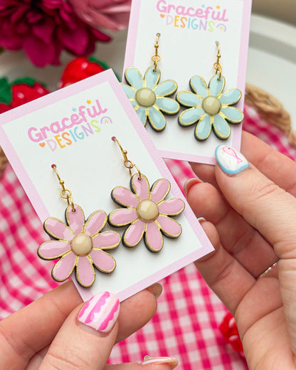 Sweetheart Daisy Drops Earrings