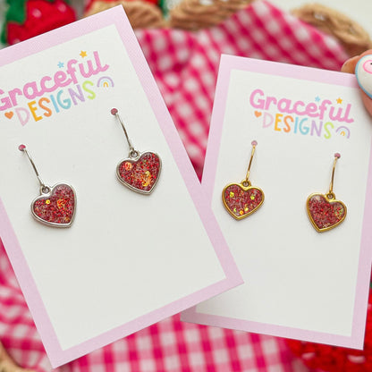 Love Club Hearts Resin Earrings