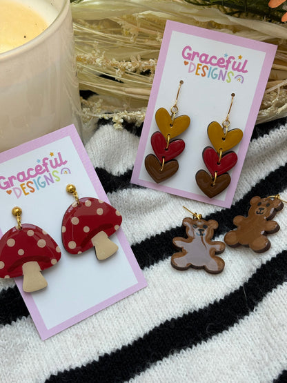 Autumn Hearts // Earrings