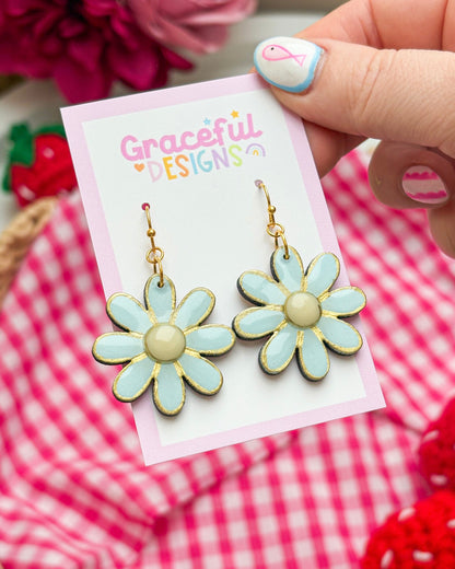 Sweetheart Daisy Drops Earrings