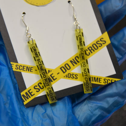 The 'Crime Scene Tape' Earrings