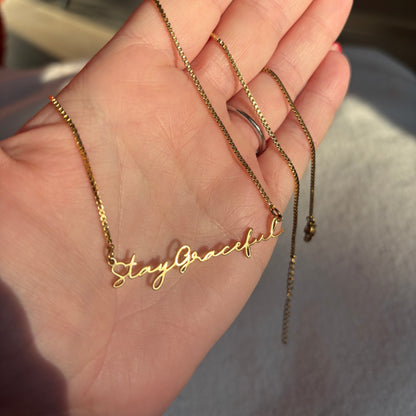 The 'Stay Graceful' Necklace // Pre-Order