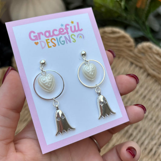 Vintage Ghost // Silver Earrings