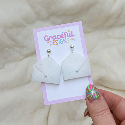 Letters in the Clouds Earrings