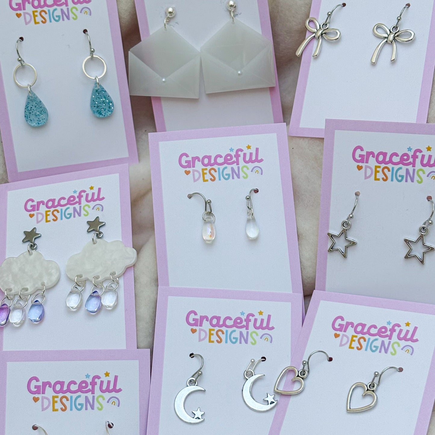 Silver Lining Cloud Earrings