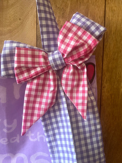 Groovy Chic Tote Bag (with bow & keyring)