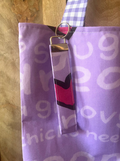 Groovy Chic Tote Bag (with bow & keyring)
