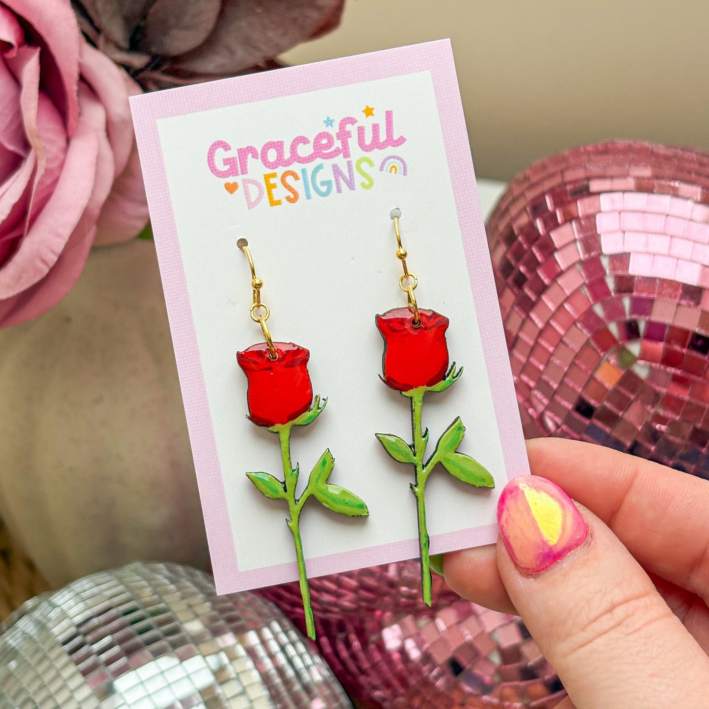 Coming Up Roses Earrings