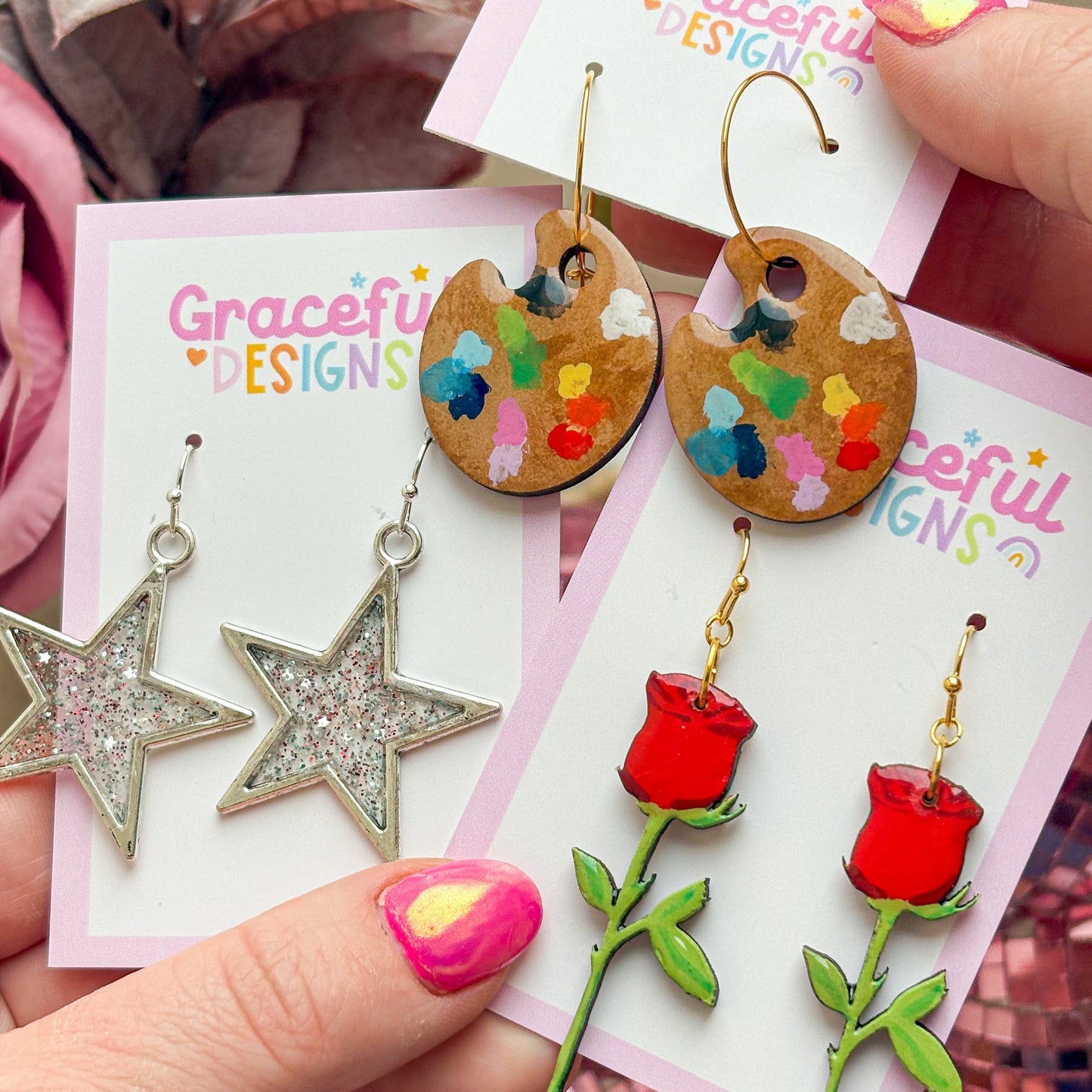 American Girls Star Earrings