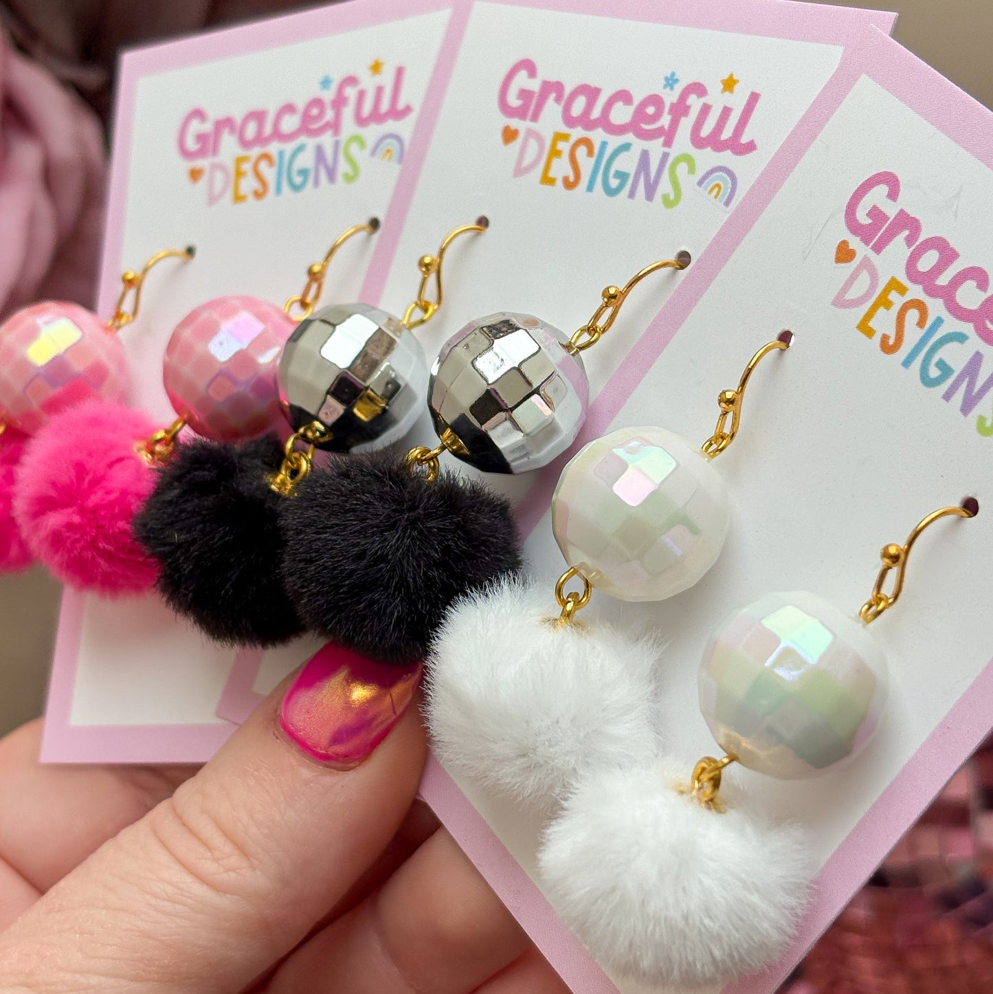 Disco Floofs Earrings