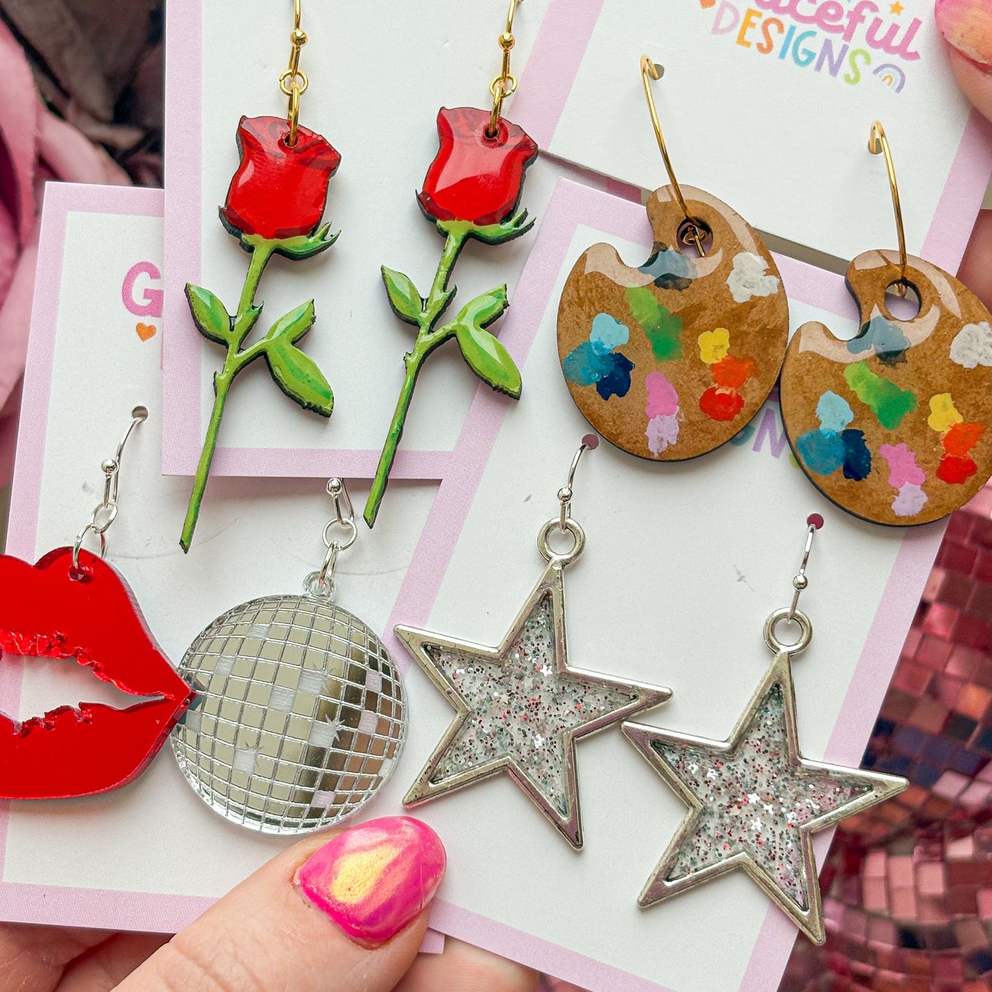 Coming Up Roses Earrings