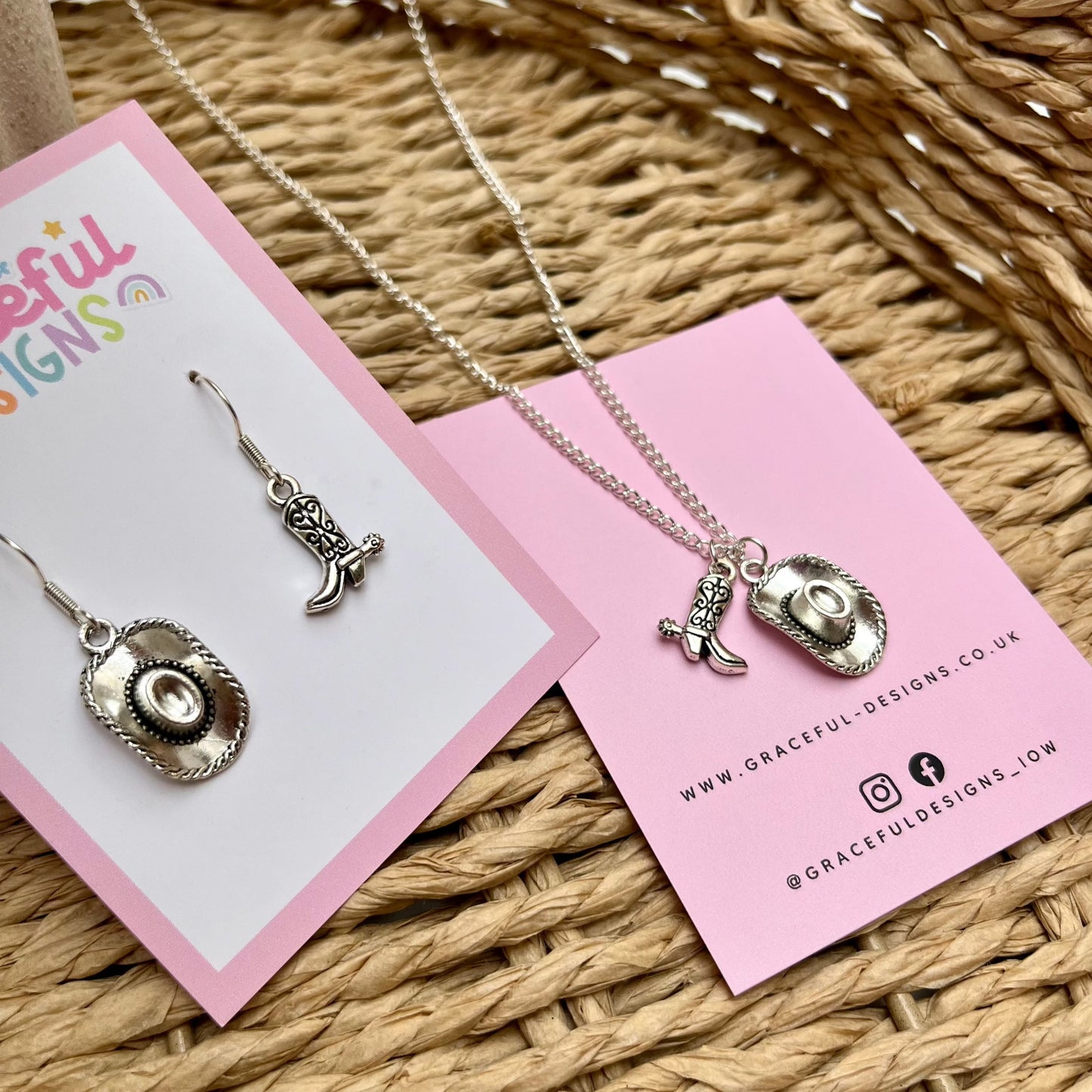 'Yeehaw' Necklace & Earrings