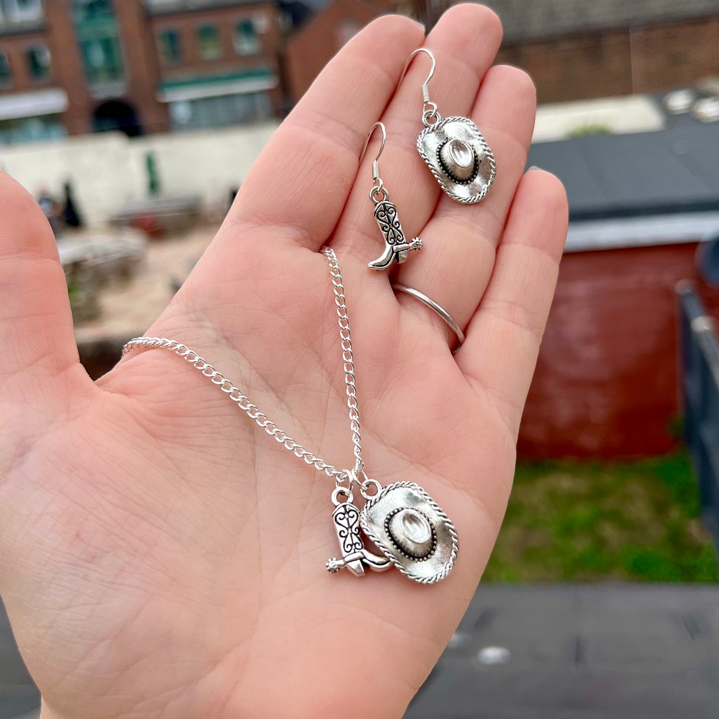 'Yeehaw' Necklace & Earrings
