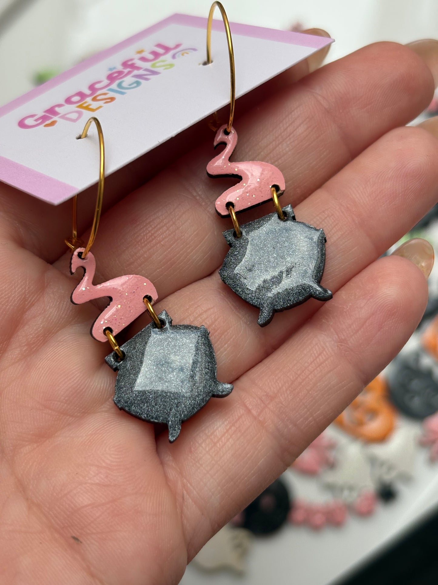 Bubble & Brew Cauldron // Earrings