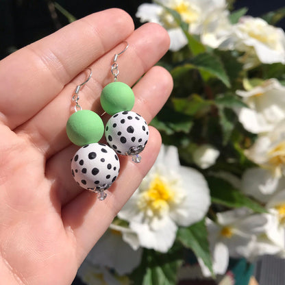 The ‘Lulu’ Earrings - Green