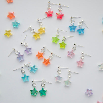 Bright Iridescent Star Studs
