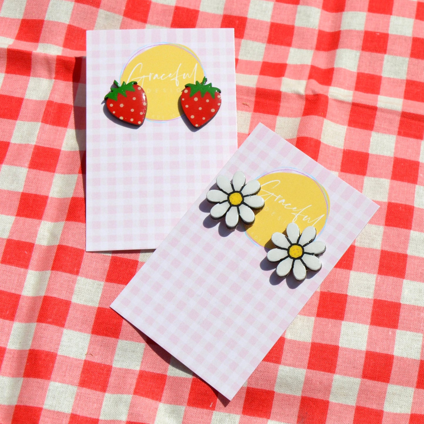 Daisy & Strawberry Studs