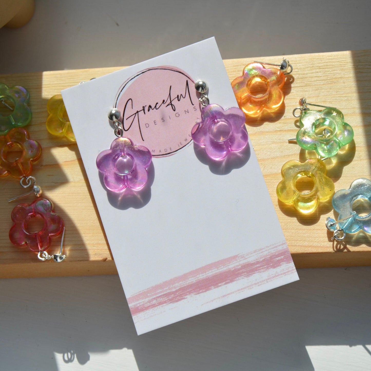 Jelly Flower Studs
