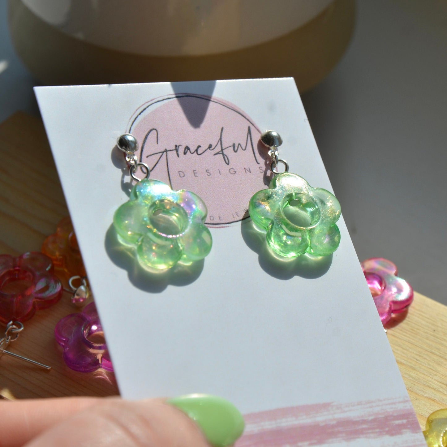 Jelly Flower Studs